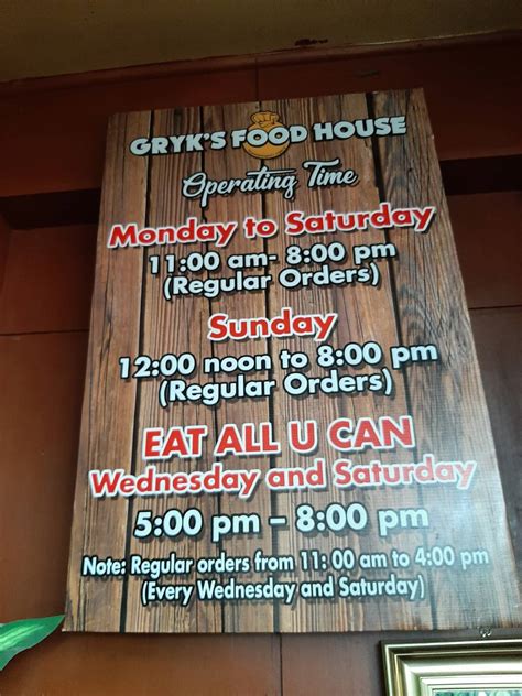 Gryk's Food House restaurant, Koronadal City .